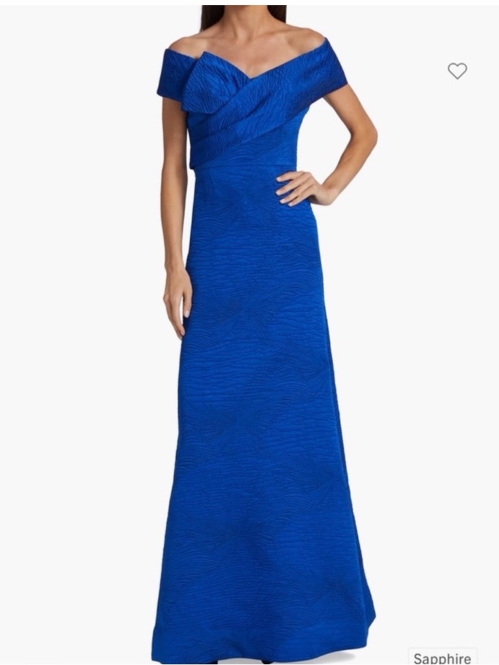 Teri Jon by Rickie Freeman royal blue gown.